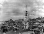 Clock Tower, tram and buses 